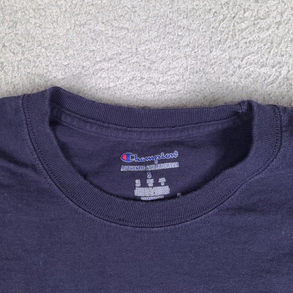 Oakwood University T-Shirt Adult Small Blue Champion Short Sleeve Cotton - Picture 4 of 11